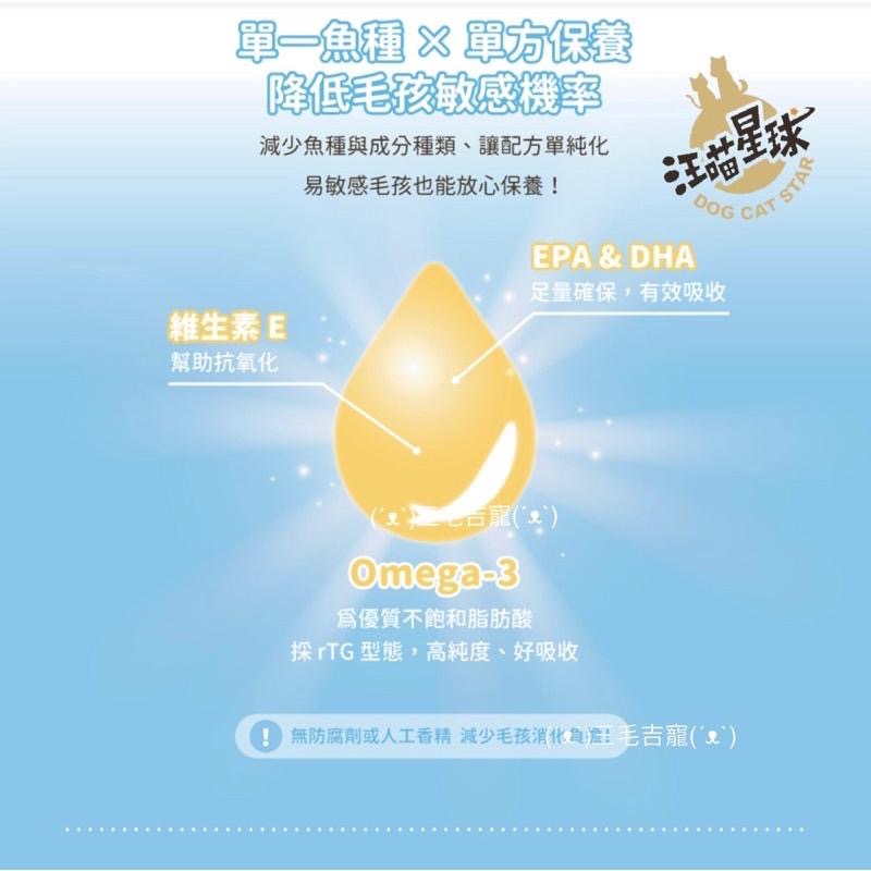 ·DOG CAT STAR汪喵星球·犬貓專用 首創噴霧O-mega3保養魚油 亮毛護膚 護眼明亮 三毛吉寵-細節圖5