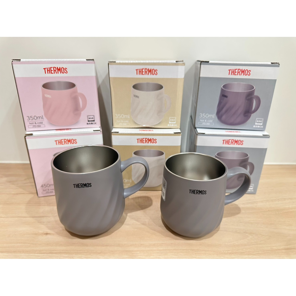 膳魔师 THERMOS 真空隔熱馬克杯 350ml 象牙白 JTD-350 JTD-450-細節圖4