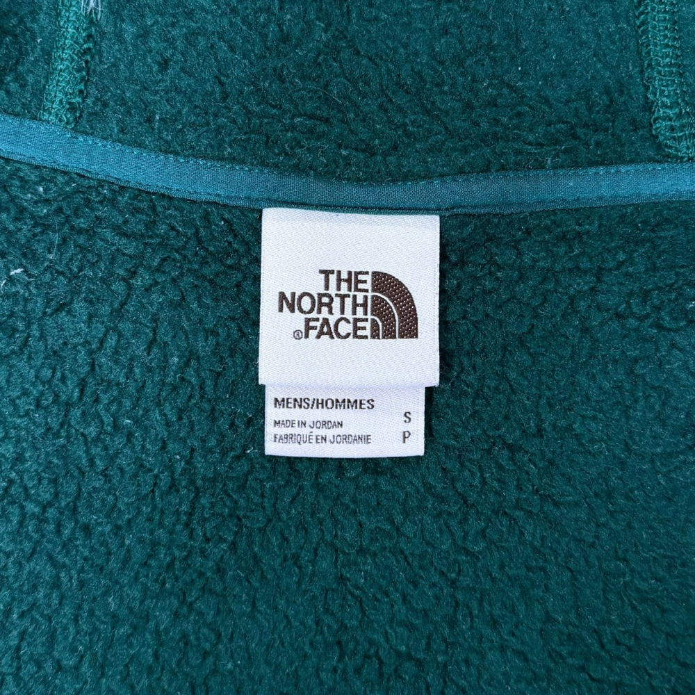 The North Face 男版 S號 棕綠色 綠色 抓絨 外套 NF0A3YRA-細節圖3