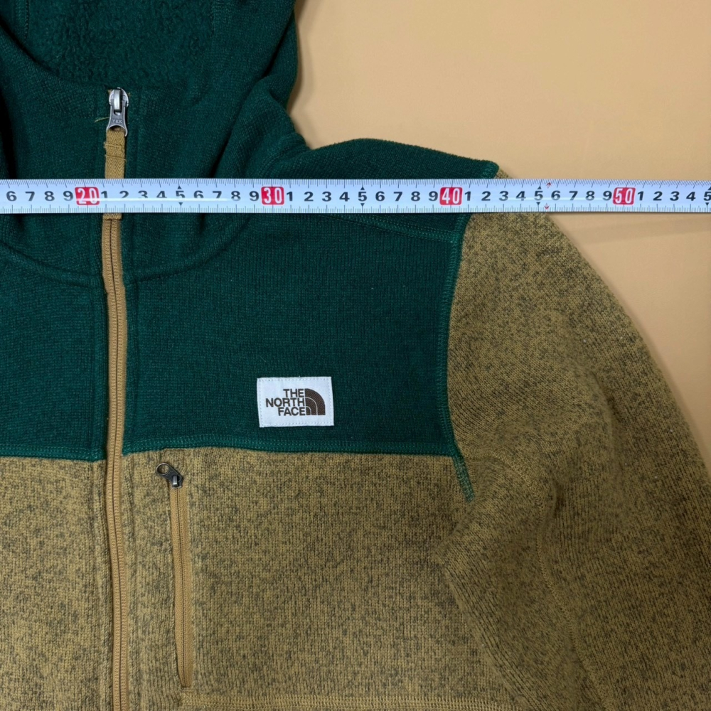 The North Face 男版 S號 棕綠色 綠色 抓絨 外套 NF0A3YRA-細節圖4