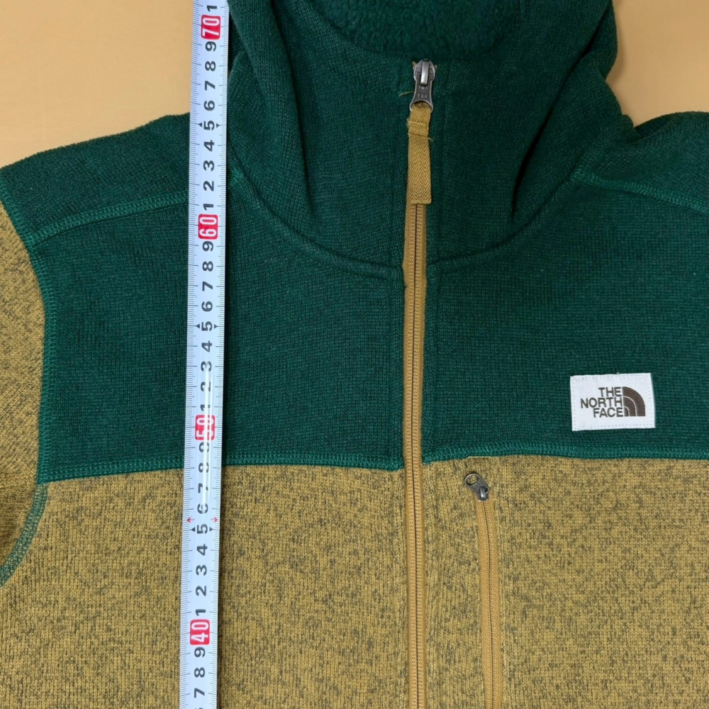 The North Face 男版 S號 棕綠色 綠色 抓絨 外套 NF0A3YRA-細節圖6