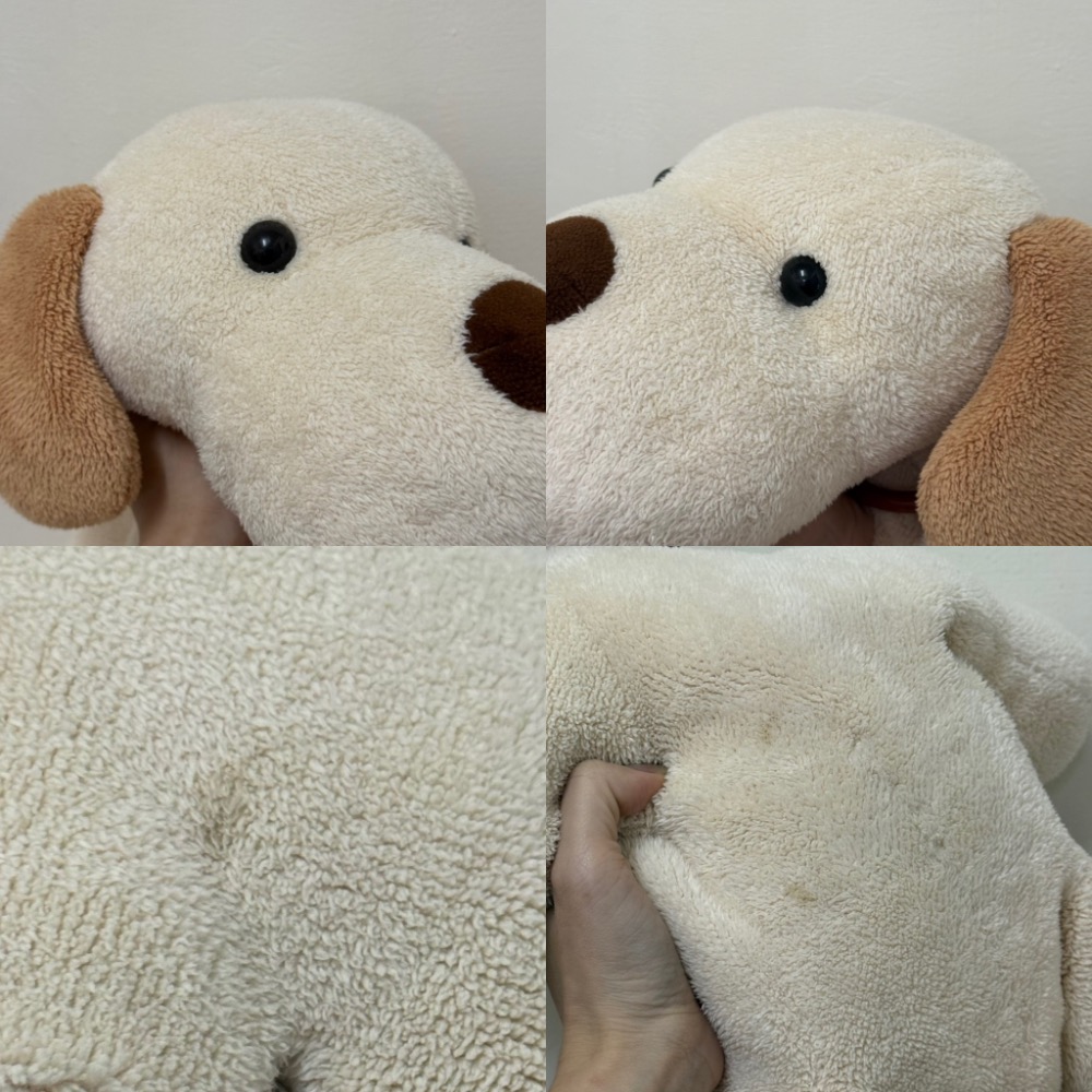 【魔法找回憶】G48箱 大隻 大鼻子狗狗 娃娃 玩偶 沙包 顆粒 早期 復古 小狗 趴趴狗 童趣 安撫娃娃-細節圖8