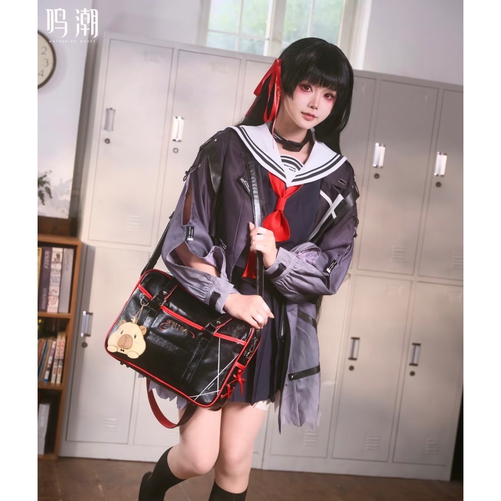 【預購】鳴潮 千咲 制服包  含波仔卡套+特典學生證 包包-細節圖2