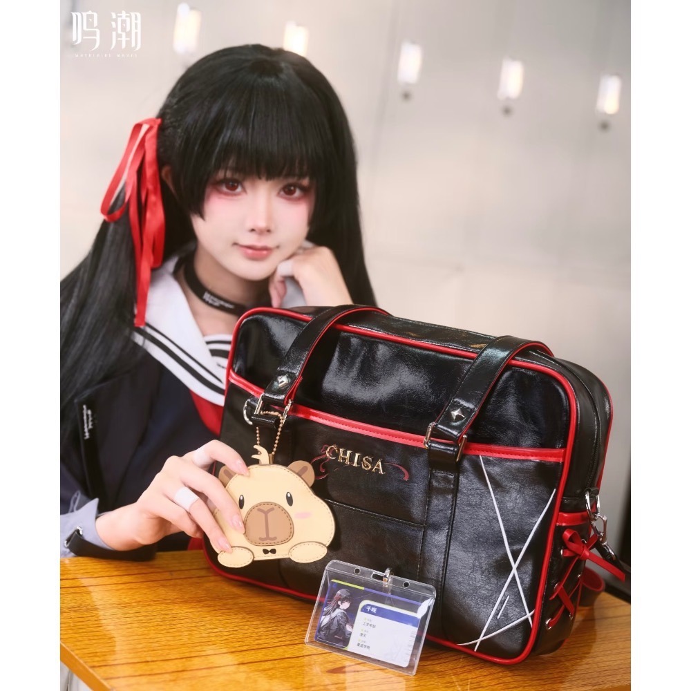 【預購】鳴潮 千咲 制服包  含波仔卡套+特典學生證 包包-細節圖3