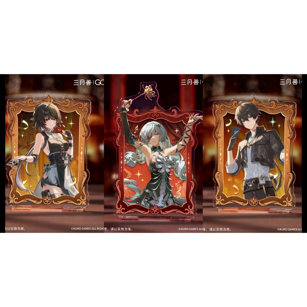 【預購】鳴潮官方周邊 弗洛洛 男漂 女漂 阿布 立牌 徽章 鳴潮 周邊-規格圖1