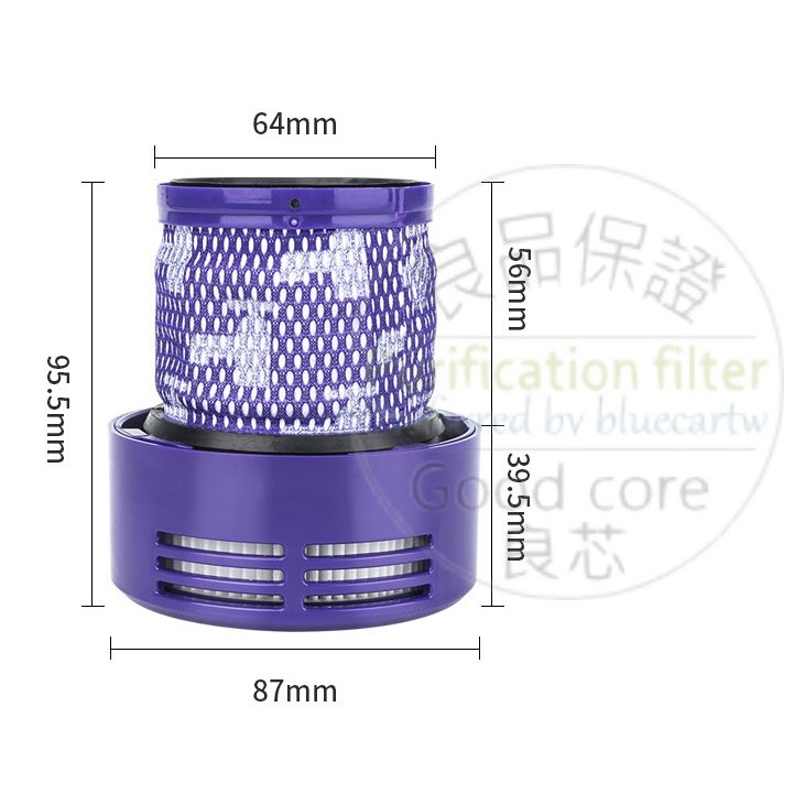 Dyson 吸塵器 濾網 濾棒 DC系列 V6 V7 V8 V10 V11 V10Slim V12 副廠 HEPA-細節圖4