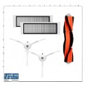 適配 小米 石頭 掃地機器人 配件 滾刷 毛刷 邊刷 濾網 濾芯-規格圖2