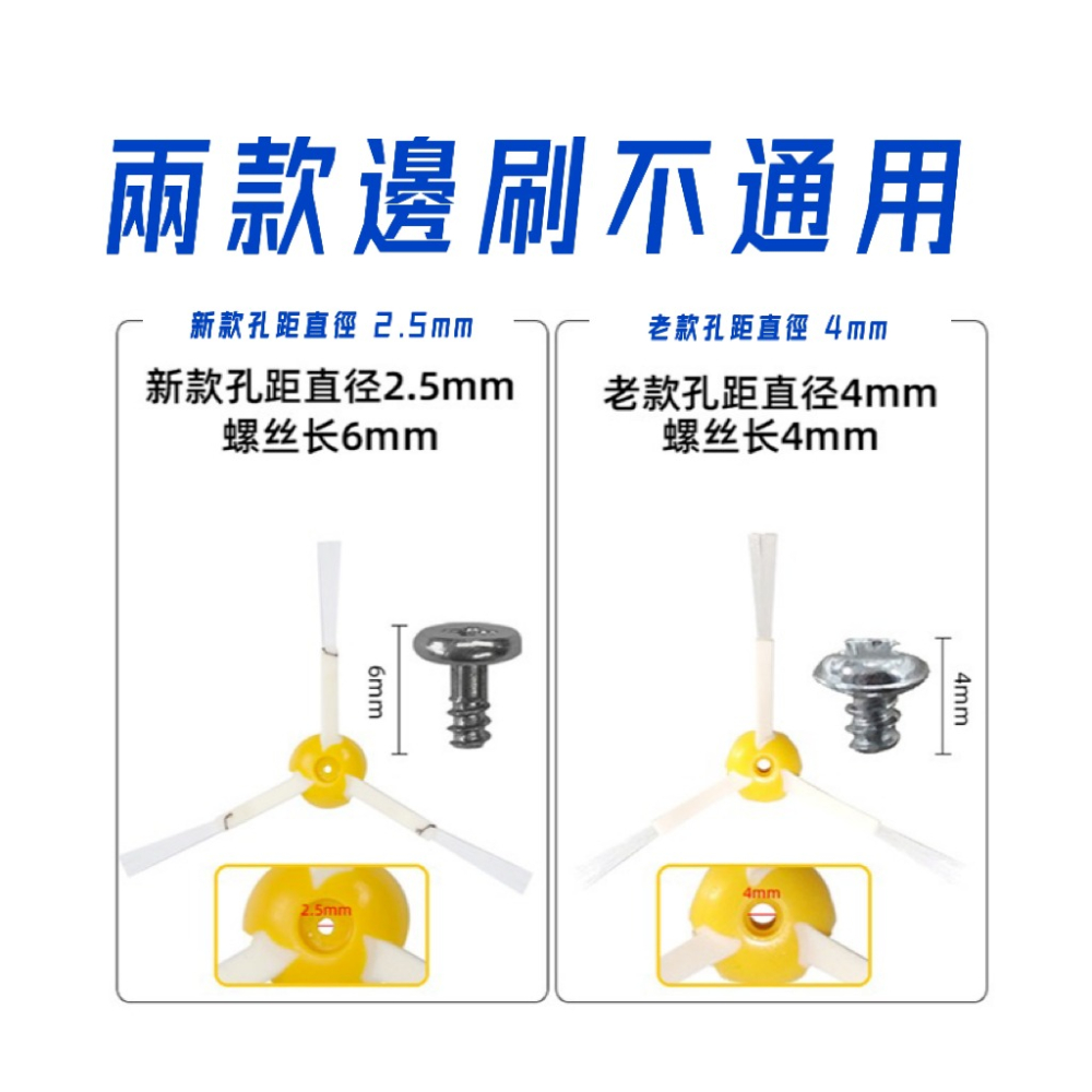 iRobot Roomba 500系列掃地機副廠配件 套裝 車縫加強版 邊刷 主刷 濾網 清潔工具 螺絲-細節圖5