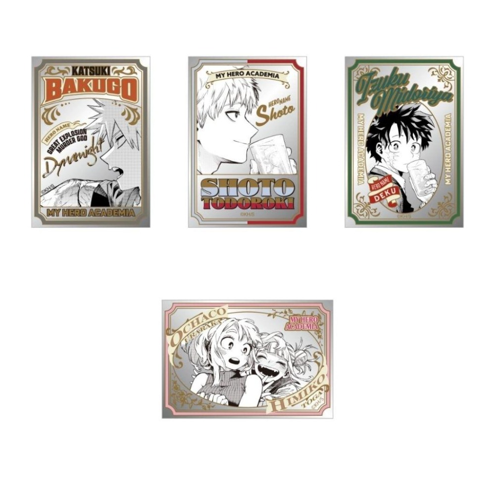 我的英雄學院 原畫展 鏡面 壓克力 貼紙 成年 綠谷 爆豪 轟 上鳴 切島 相澤 心操 麗日 渡我 物間 歐爾邁特 常闇-細節圖2