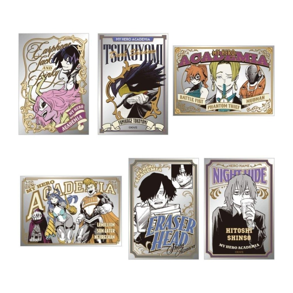 我的英雄學院 原畫展 鏡面 壓克力 貼紙 成年 綠谷 爆豪 轟 上鳴 切島 相澤 心操 麗日 渡我 物間 歐爾邁特 常闇-細節圖4