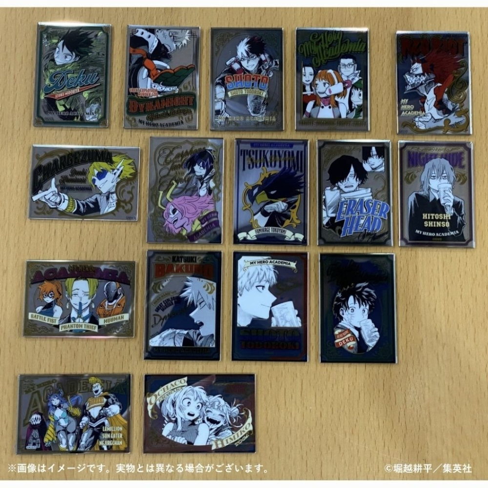 我的英雄學院 原畫展 鏡面 壓克力 貼紙 成年 綠谷 爆豪 轟 上鳴 切島 相澤 心操 麗日 渡我 物間 歐爾邁特 常闇-細節圖5