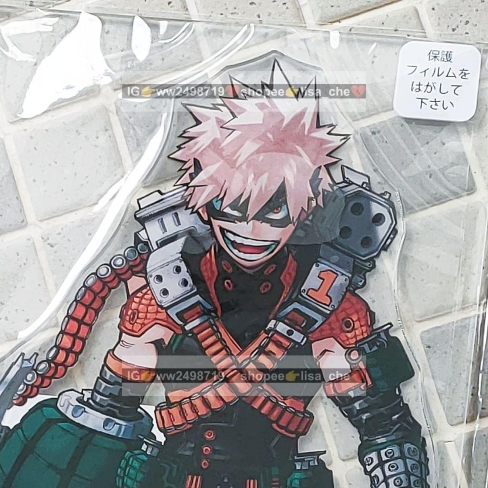 日本帶回 我的英雄學院 JCS限定 MEGA 原畫 壓克力立牌 Vol.2 爆豪勝己 爆豪 立牌-細節圖3