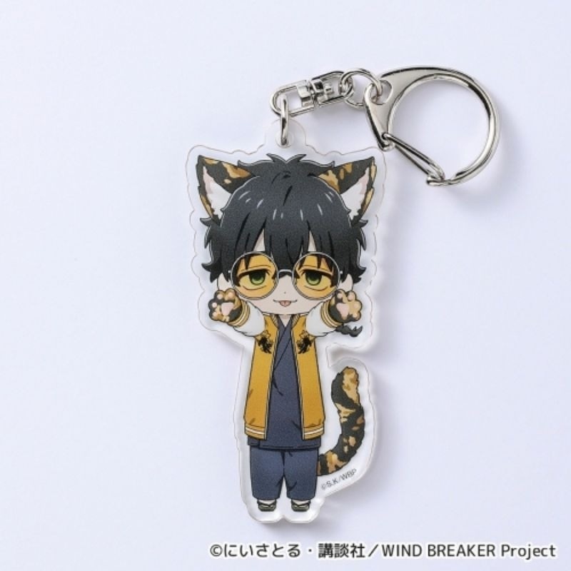 日版 防風少年 壓克力吊飾 伸長貓 貓咪 櫻遙 梅宮一 蘇枋隼飛 杉下 楡井秋彦 桐生三輝 梶蓮 兔耳山丁子 十龜条-規格圖3