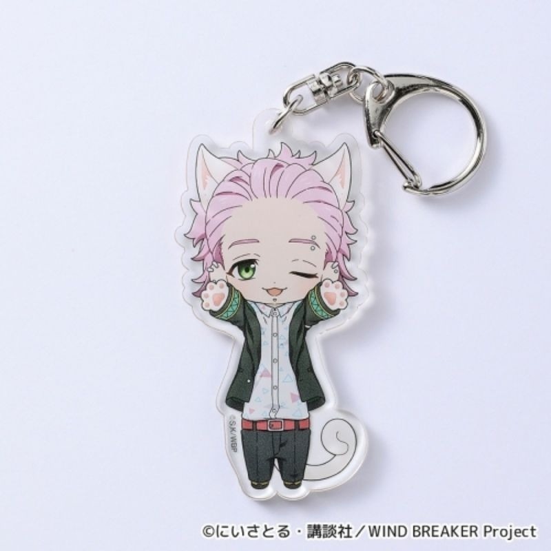 日版 防風少年 壓克力吊飾 伸長貓 貓咪 櫻遙 梅宮一 蘇枋隼飛 杉下 楡井秋彦 桐生三輝 梶蓮 兔耳山丁子 十龜条-規格圖3
