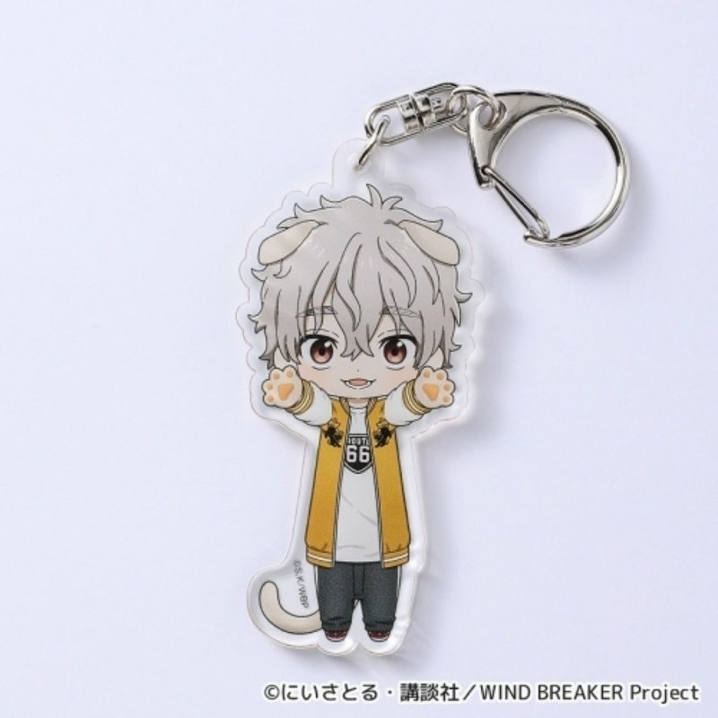 日版 防風少年 壓克力吊飾 伸長貓 貓咪 櫻遙 梅宮一 蘇枋隼飛 杉下 楡井秋彦 桐生三輝 梶蓮 兔耳山丁子 十龜条-規格圖3