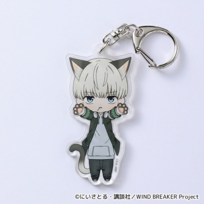 日版 防風少年 壓克力吊飾 伸長貓 貓咪 櫻遙 梅宮一 蘇枋隼飛 杉下 楡井秋彦 桐生三輝 梶蓮 兔耳山丁子 十龜条-規格圖3