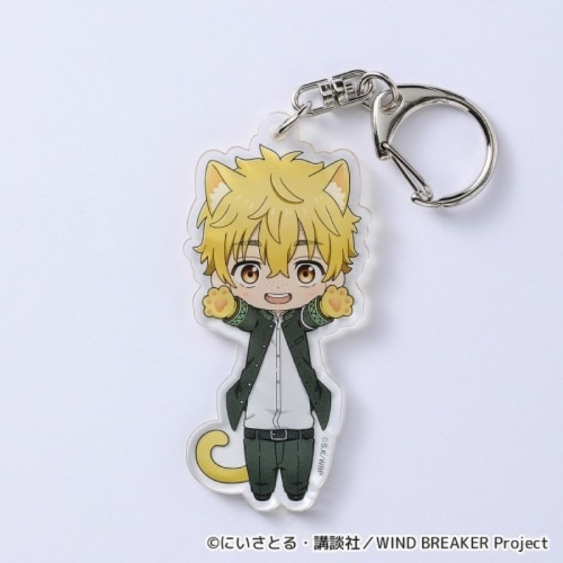 日版 防風少年 壓克力吊飾 伸長貓 貓咪 櫻遙 梅宮一 蘇枋隼飛 杉下 楡井秋彦 桐生三輝 梶蓮 兔耳山丁子 十龜条-規格圖3