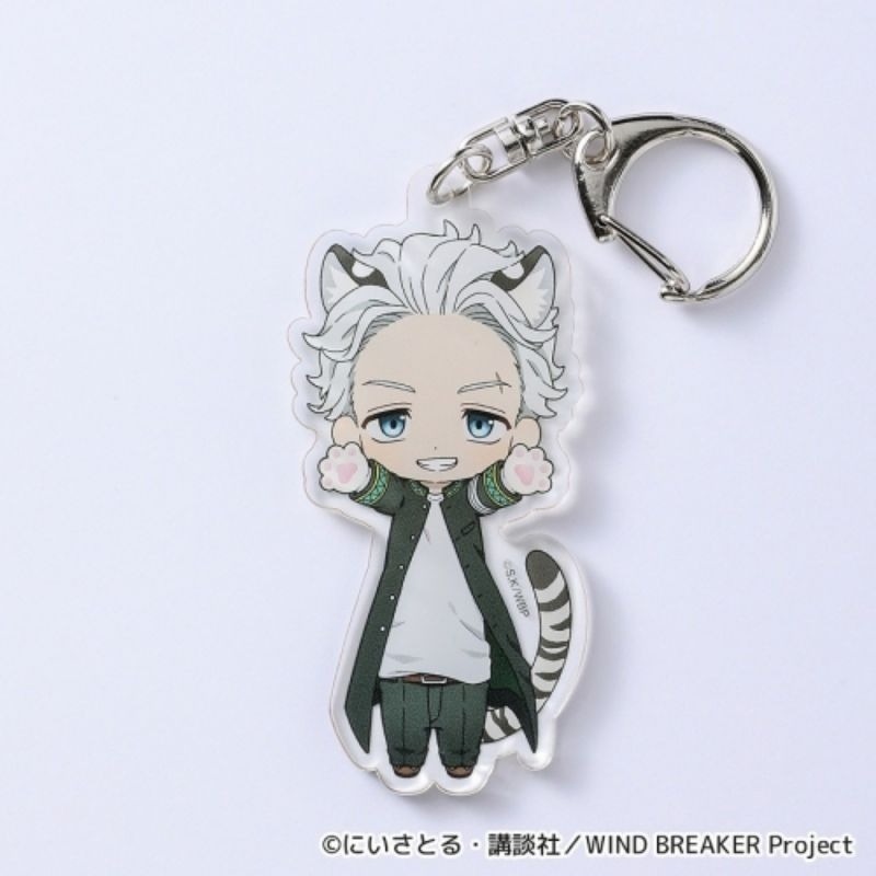日版 防風少年 壓克力吊飾 伸長貓 貓咪 櫻遙 梅宮一 蘇枋隼飛 杉下 楡井秋彦 桐生三輝 梶蓮 兔耳山丁子 十龜条-規格圖3