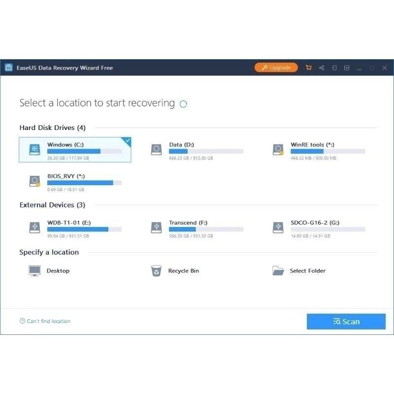 2600元 EaseUS Data 原廠正版 硬碟救援 無時間限制 個人版 無容量限制 ApowerRecover-細節圖3