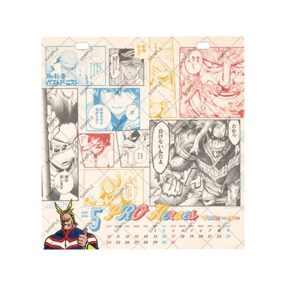 我的英雄學院 non-no 1~2月合併號 年曆 月曆 桌曆 綠谷 爆豪 渡我 歐爾麥特 相澤 奮進人 幼年 幼馴染-細節圖4
