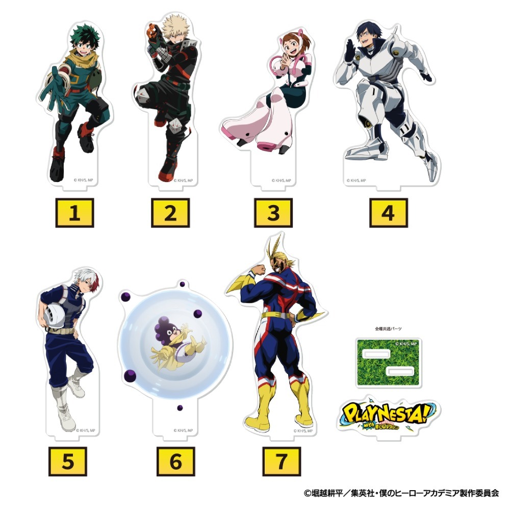 我的英雄學院 PlayNesta 神戶 遊樂設施 立牌 極光徽章-規格圖1