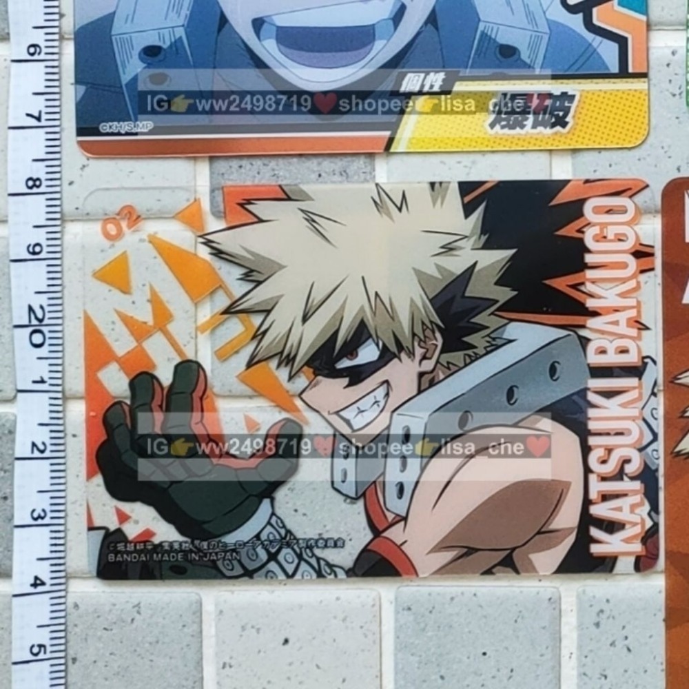 小卡-1 我的英雄學院 JS 劇場版 特典 金屬卡 卡牌 透卡 名場面 綠谷 爆豪 轟 氣球 餅卡 烤肉 吹泡泡 水槍-規格圖9