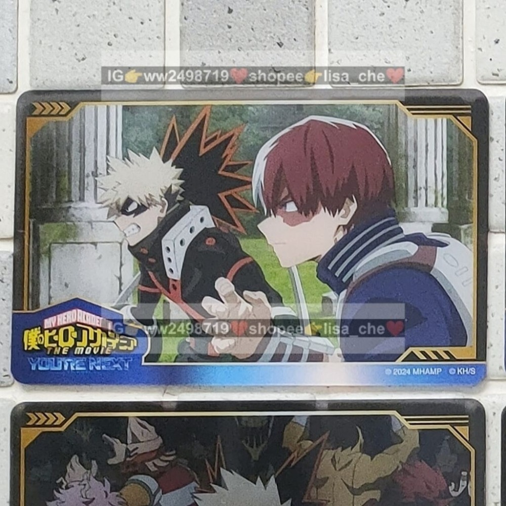 小卡-1 我的英雄學院 JS 劇場版 特典 金屬卡 卡牌 透卡 名場面 綠谷 爆豪 轟 氣球 餅卡 烤肉 吹泡泡 水槍-規格圖9