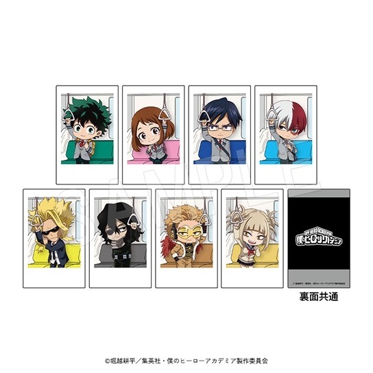 Q版拍立A得小卡 搭電車A款一套8入