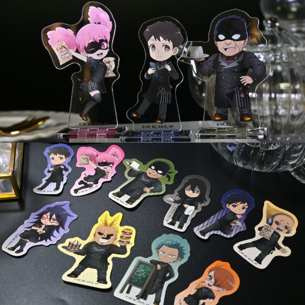 2/4結單 我的英雄學院 animatecafe 咖啡廳 飯店主題  立牌 徽章 透卡 小卡 貼紙 伴手禮 茶包 特典-細節圖4