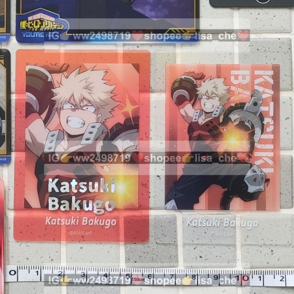 小卡-2 我的英雄學院 JS 劇場版 特典 金屬卡 卡牌 透卡 名場面 綠谷 爆豪 轟 相卡-規格圖3