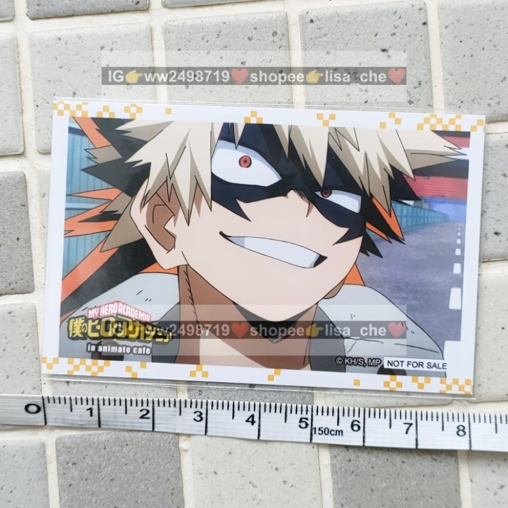 小卡-2 我的英雄學院 JS 劇場版 特典 金屬卡 卡牌 透卡 名場面 綠谷 爆豪 轟 相卡-規格圖3