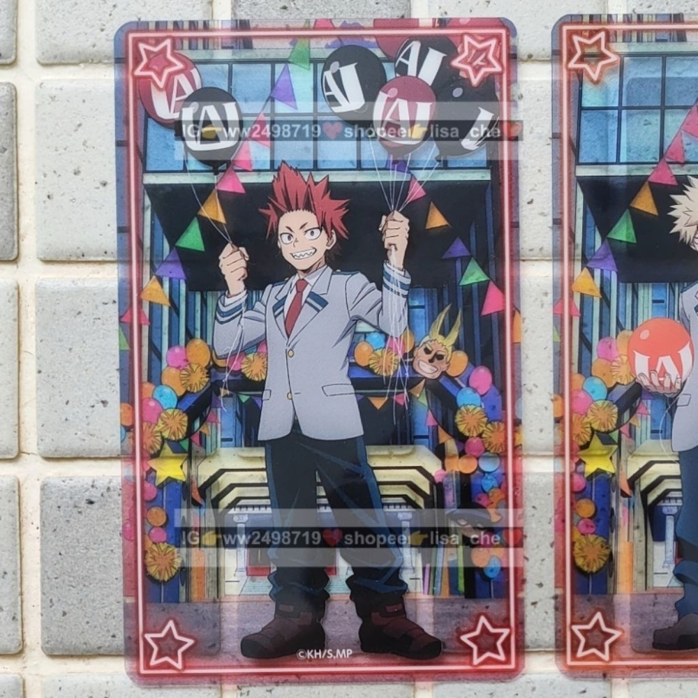 小卡-2 我的英雄學院 JS 劇場版 特典 金屬卡 卡牌 透卡 名場面 綠谷 爆豪 轟 相卡-規格圖3