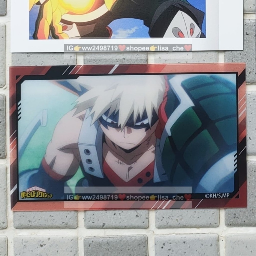 小卡-2 我的英雄學院 JS 劇場版 特典 金屬卡 卡牌 透卡 名場面 綠谷 爆豪 轟 相卡-規格圖3