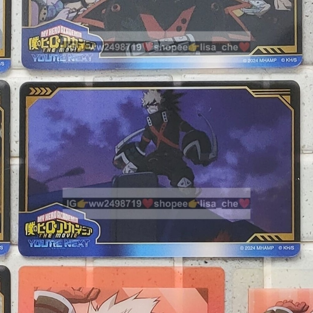 小卡-2 我的英雄學院 JS 劇場版 特典 金屬卡 卡牌 透卡 名場面 綠谷 爆豪 轟 相卡-規格圖3