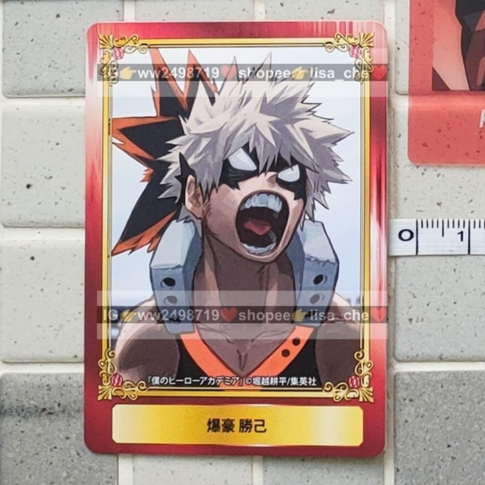 小卡-2 我的英雄學院 JS 劇場版 特典 金屬卡 卡牌 透卡 名場面 綠谷 爆豪 轟 相卡-規格圖3