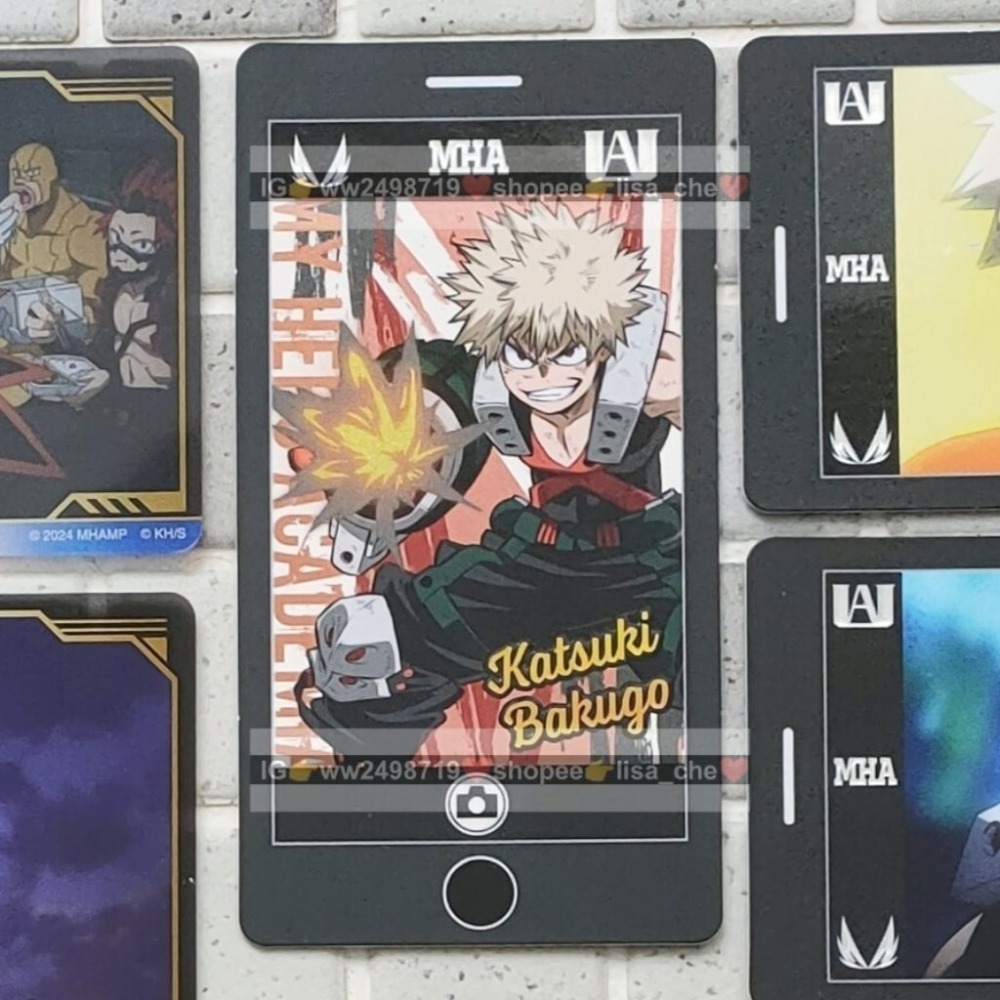 黑框相卡 燙金爆豪