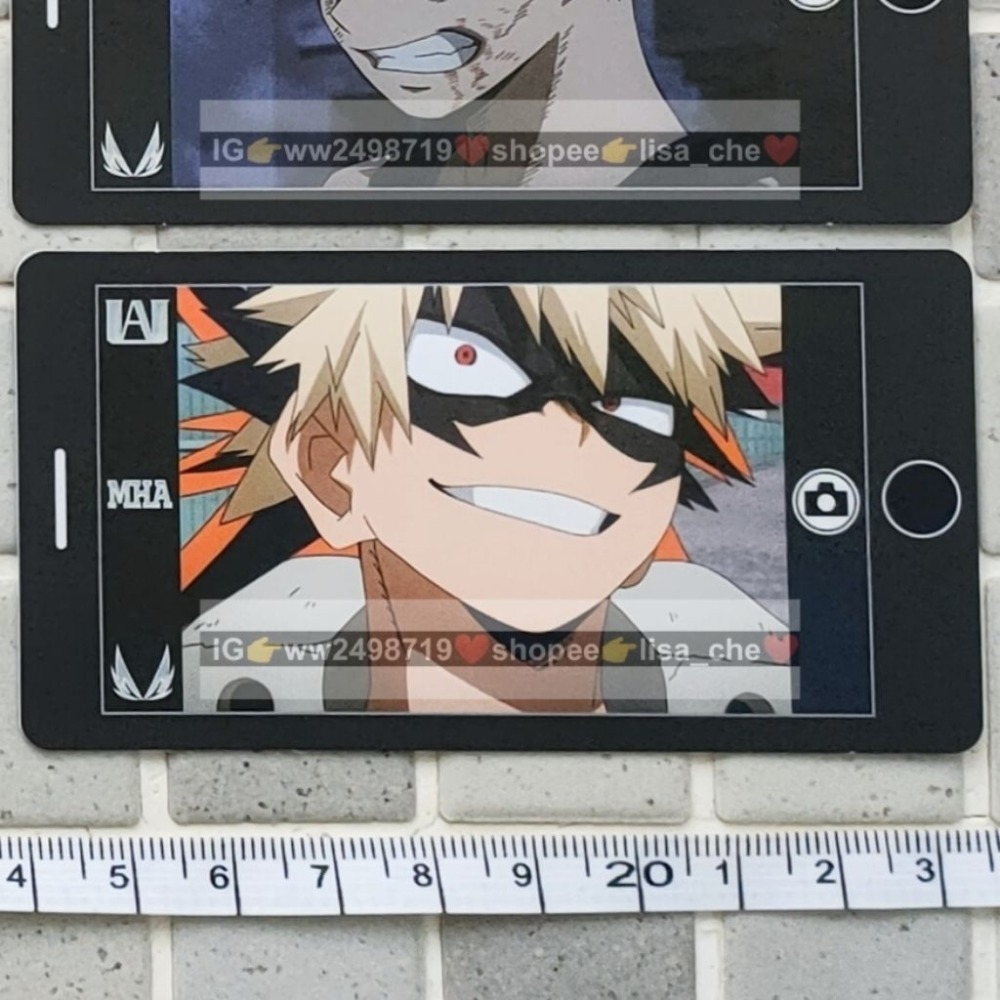 小卡-2 我的英雄學院 JS 劇場版 特典 金屬卡 卡牌 透卡 名場面 綠谷 爆豪 轟 相卡-規格圖3