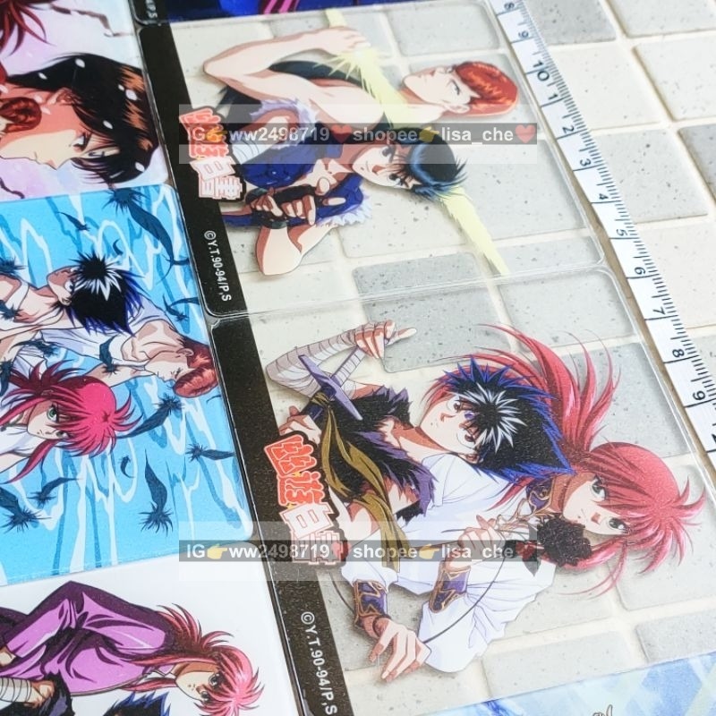 日版 幽遊白書 壓克力杯墊 可挑款 透卡 透明杯墊 日本帶回 藏馬 妖狐 飛影 小閻王 南野秀一 幽助 桑原 富樫義博-細節圖3