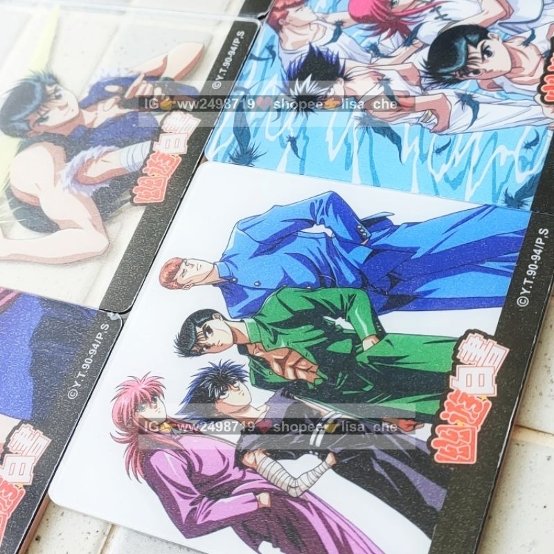 日版 幽遊白書 壓克力杯墊 可挑款 透卡 透明杯墊 日本帶回 藏馬 妖狐 飛影 小閻王 南野秀一 幽助 桑原 富樫義博-細節圖5