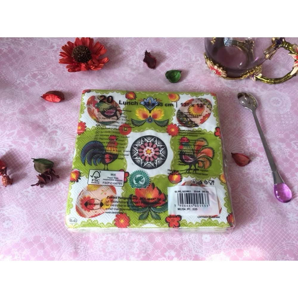 波蘭帶回－POL-MAK MAKI 餐巾紙（每款均２０入／包）-細節圖3