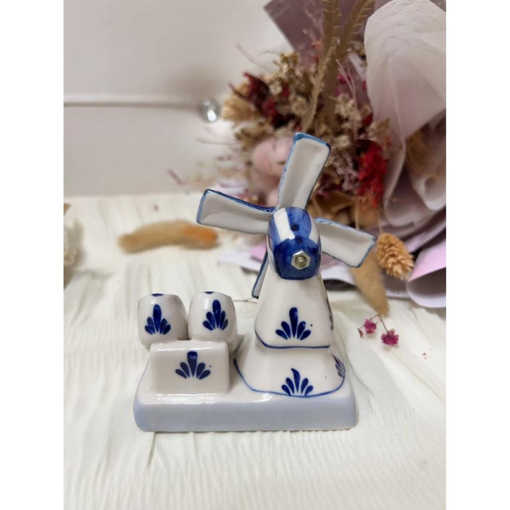 【經典荷蘭】正統 Blue Delft 手繪藍瓷風車 ── 迷你木鞋裝飾、絕美擺飾-細節圖4