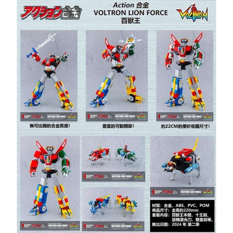 玩具研究中心ActionToys 合金 Voltron Lion Force 百獸王 附特典 6月預購-細節圖5