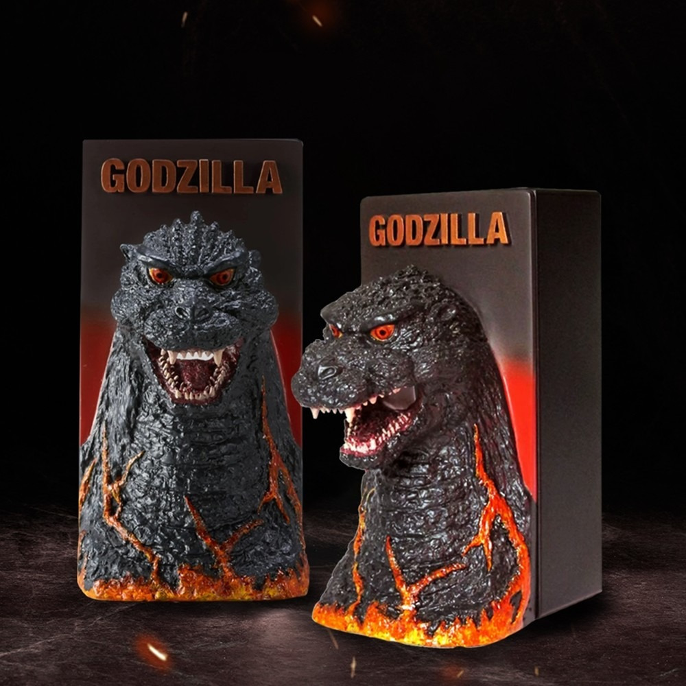 玩具研究中心Deagostini 紅蓮哥吉拉 Godzilla頭像 面紙盒 背面面紙盒無加蓋7月預購-細節圖5