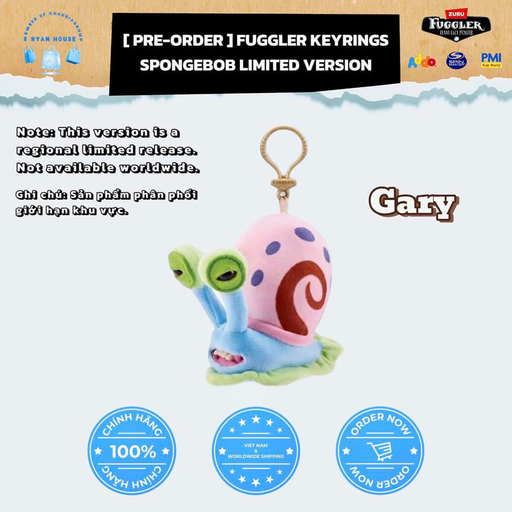玩具研究中心(用卷折價再免運) FUGGLER 牙齒怪 5吋 海綿寶寶 派大星 章魚哥 皮老闆 小蝸 掛飾-細節圖4