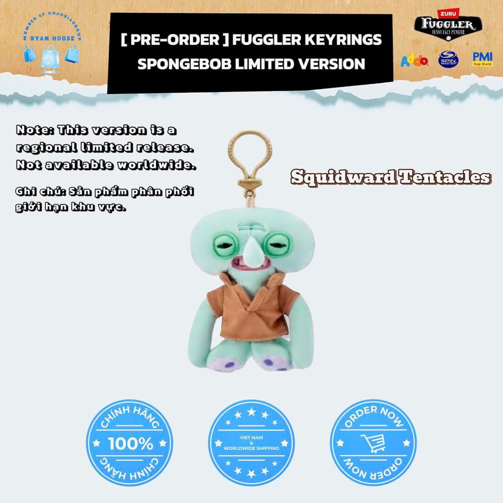 玩具研究中心(用卷折價再免運) FUGGLER 牙齒怪 5吋 海綿寶寶 派大星 章魚哥 皮老闆 小蝸 掛飾-細節圖6