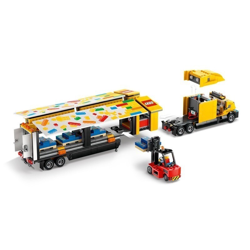 玩具研究中心 現貨 LEGO 樂高 積木 City系列 送貨車 Yellow Delivery Truck 60440-細節圖3