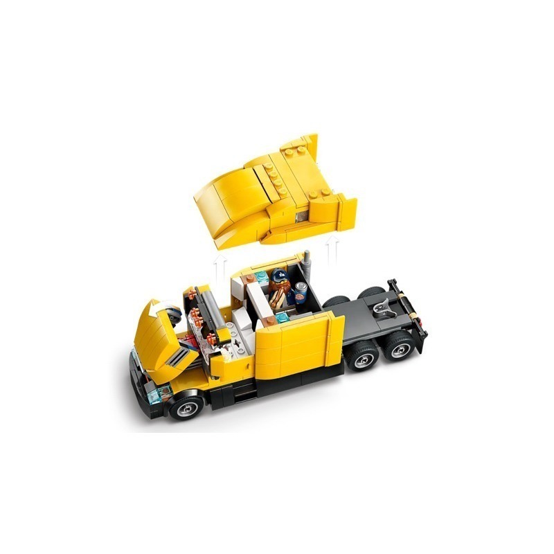 玩具研究中心 現貨 LEGO 樂高 積木 City系列 送貨車 Yellow Delivery Truck 60440-細節圖5