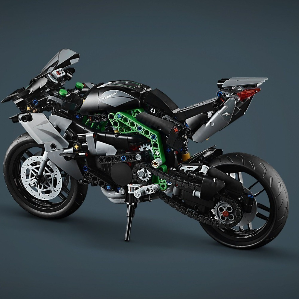 玩具研究中心 現貨 樂高 LEGO 積木 科技系列 川崎 Ninja H2R Kawasaki 42170-細節圖4
