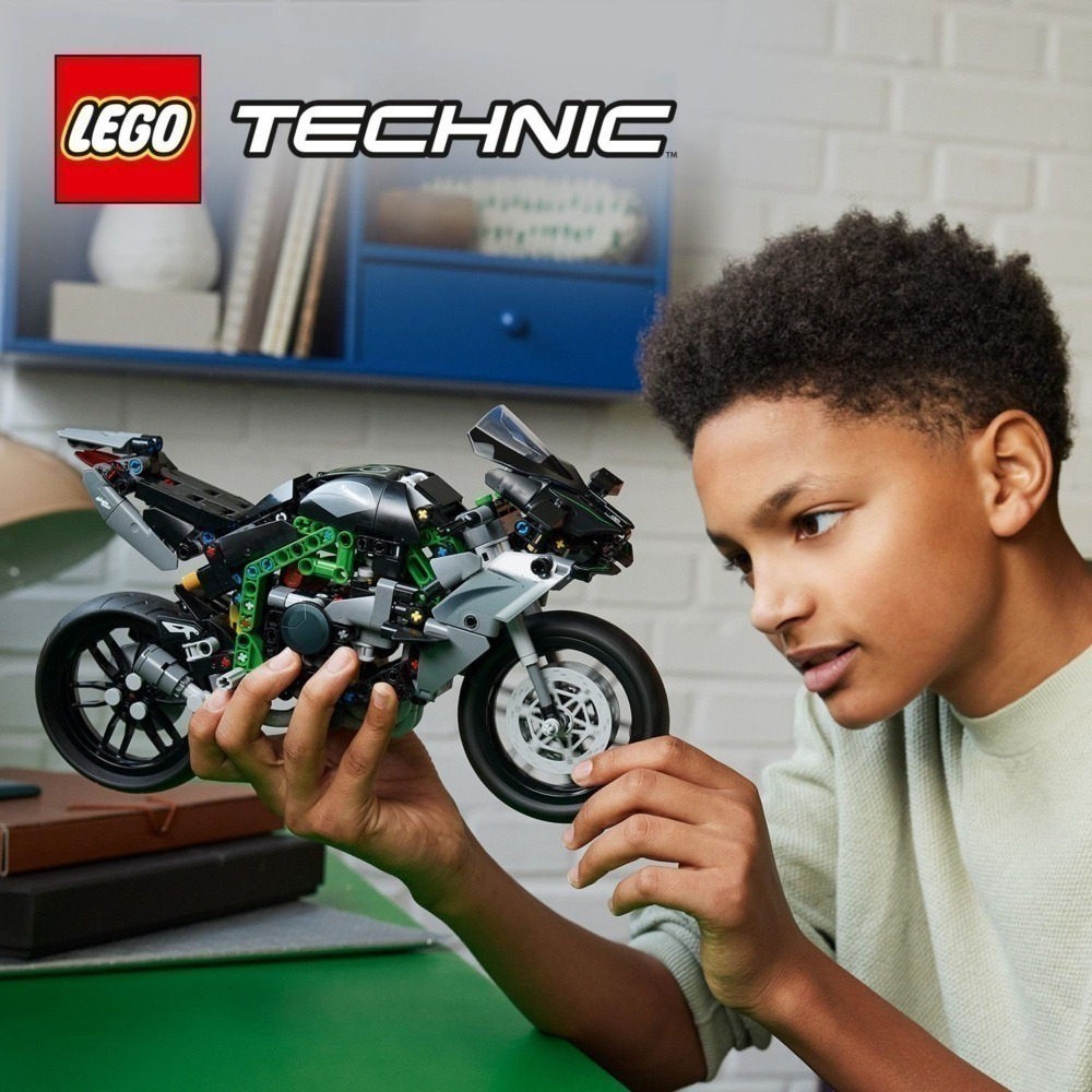 玩具研究中心 現貨 樂高 LEGO 積木 科技系列 川崎 Ninja H2R Kawasaki 42170-細節圖6