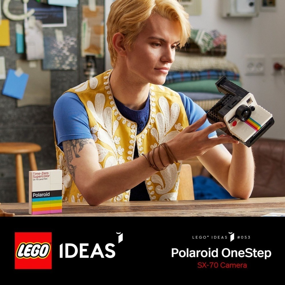 玩具研究中心 現貨 樂高 LEGO 積木 Ideas  Polaroid OneStep SX-70 相機 21345-細節圖2